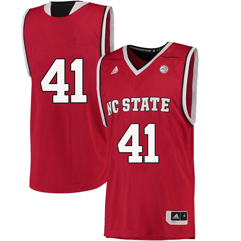 Men #41 Thurl Bailey NC State Wolfpack College Basketball Jerseys-Red